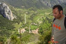 Vue sur la vall&eacute;e depuis le ch&acirc;teau de Puylaurens